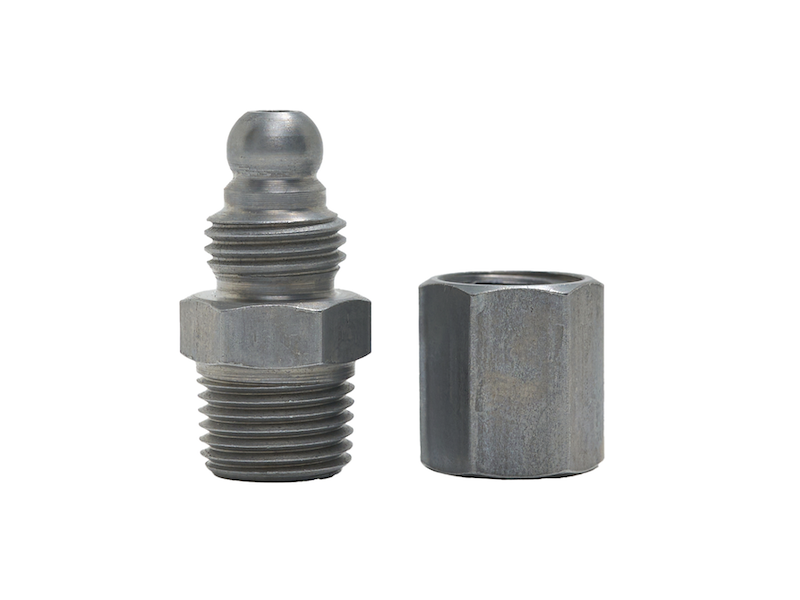 Пресс масленка 1/8 NPT с металлическим резьбовым колпачком